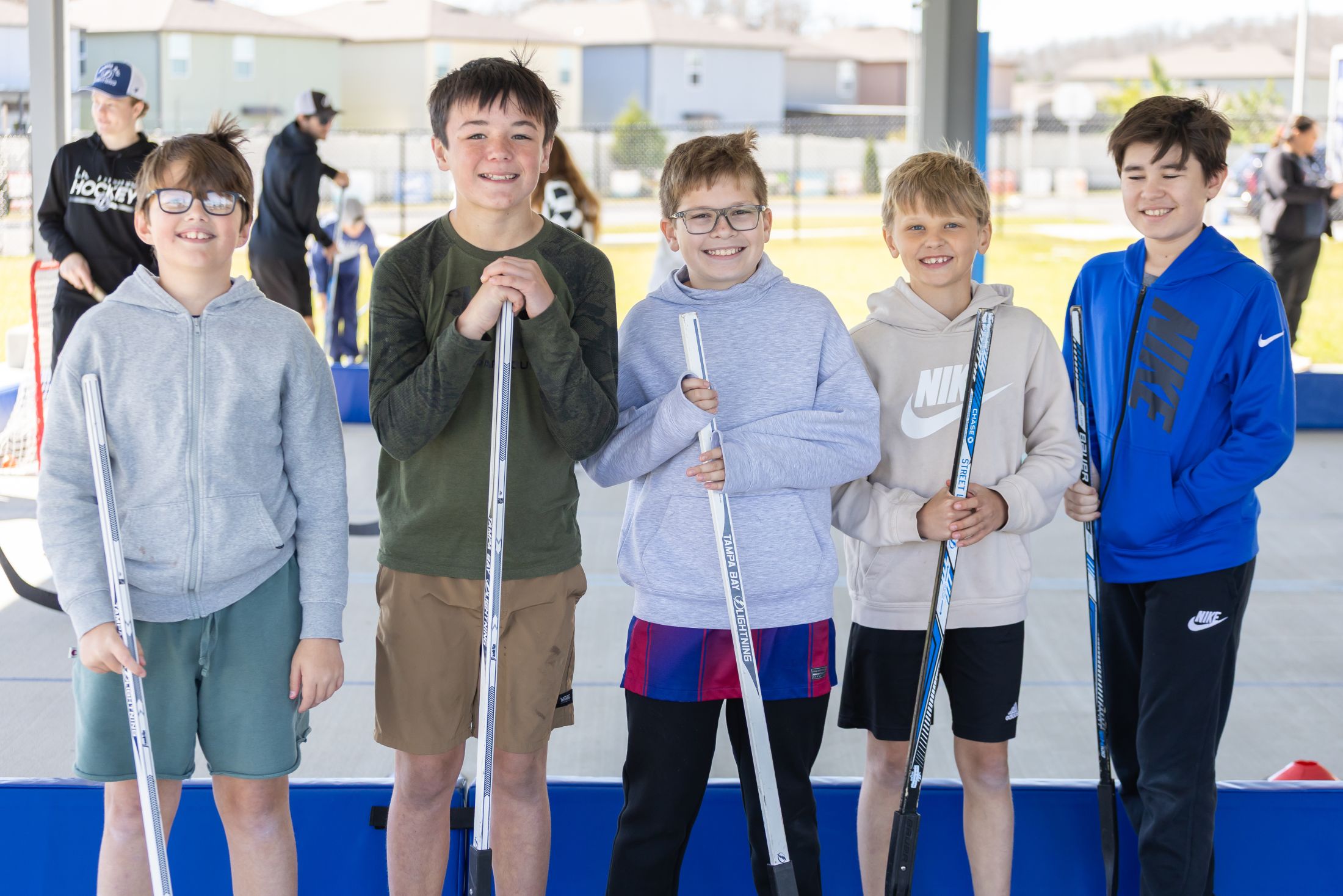  - <p>The Tampa Bay Lighning's Community and Hockey Development Team visited Skybrooke K-8 to host a hockey lesson with our 3rd and 5th graders.</p>