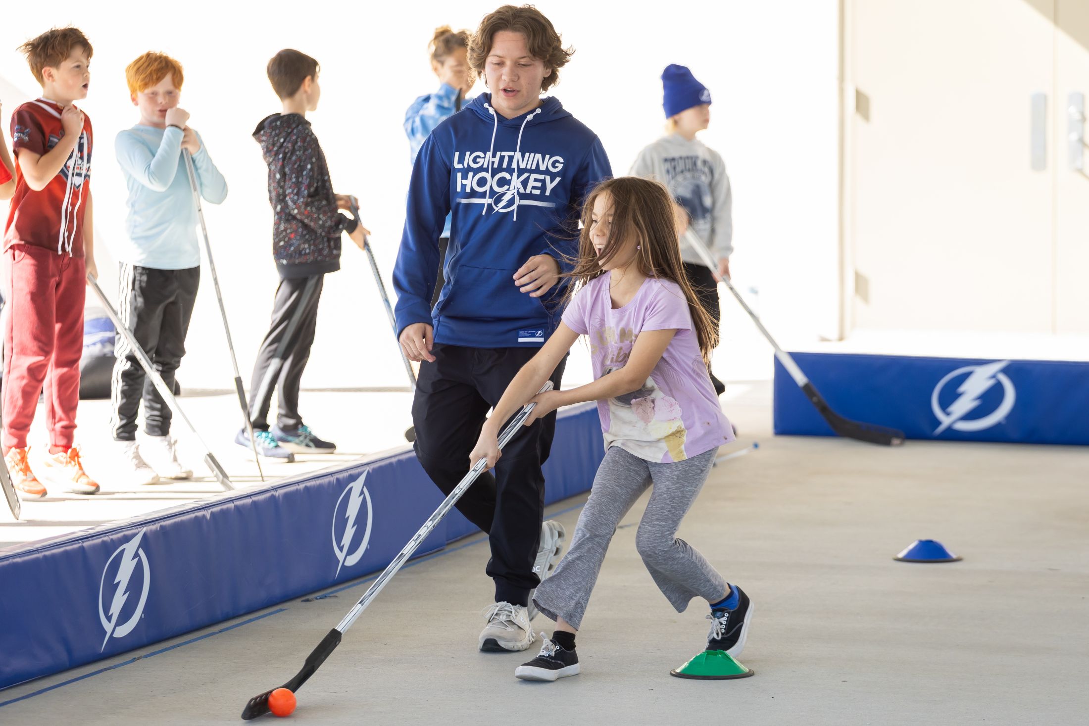  - <p>The Tampa Bay Lighning's Community and Hockey Development Team visited Skybrooke K-8 to host a hockey lesson with our 3rd and 5th graders.</p>