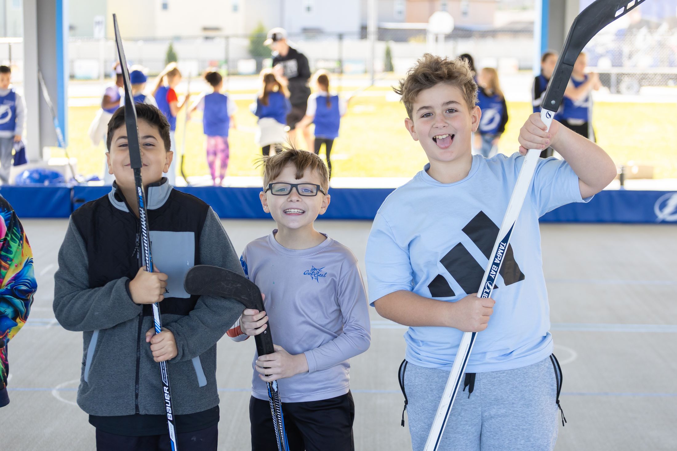  - <p>The Tampa Bay Lighning's Community and Hockey Development Team visited Skybrooke K-8 to host a hockey lesson with our 3rd and 5th graders.</p>