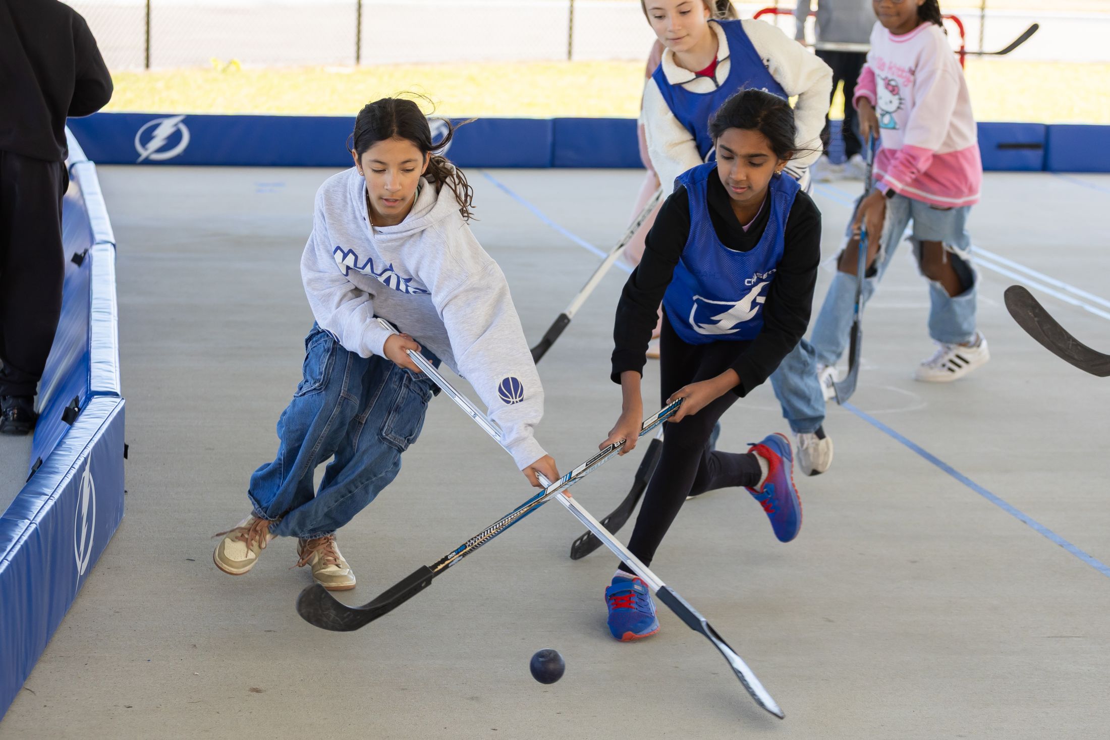  - <p>The Tampa Bay Lighning's Community and Hockey Development Team visited Skybrooke K-8 to host a hockey lesson with our 3rd and 5th graders.</p>